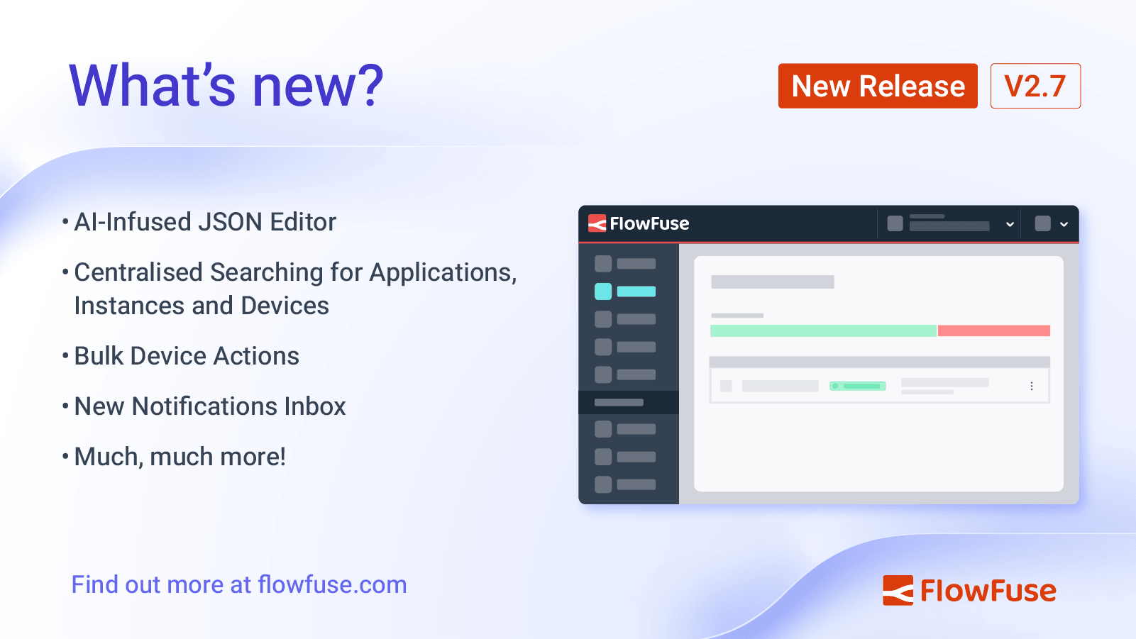 FlowFuse 2.7: Improved management at scale & AI JSON Editor