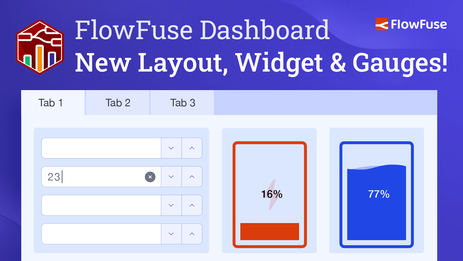 New Layout, Widget and Gauges Now Available in FlowFuse Dashboard