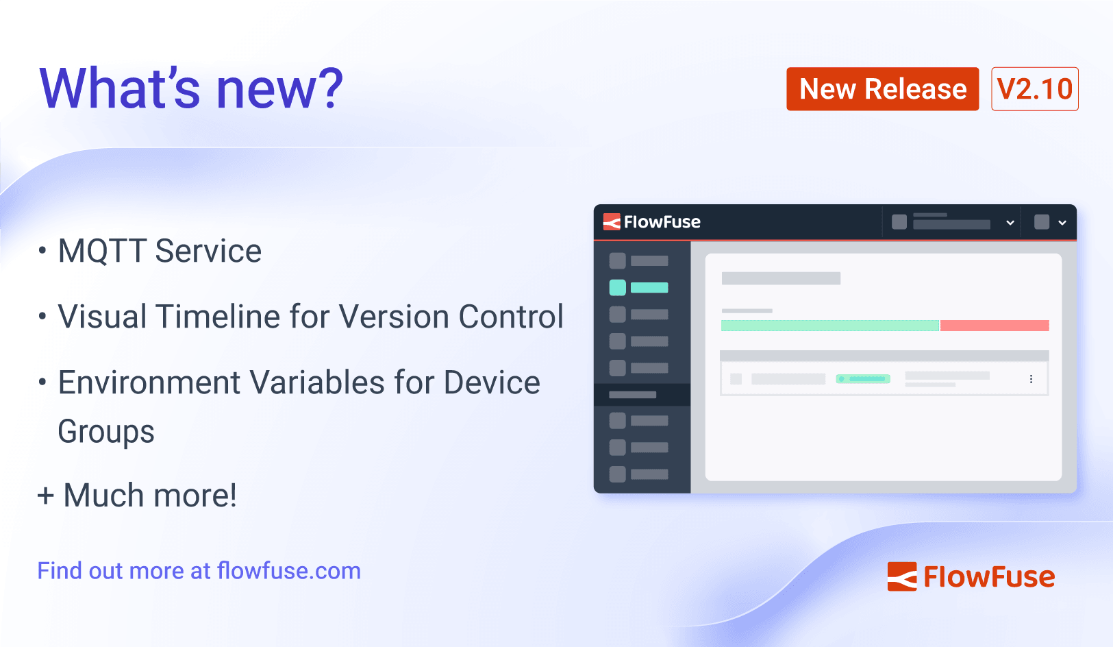 FlowFuse 2.10: MQTT Broker, Improved Version Control & More!