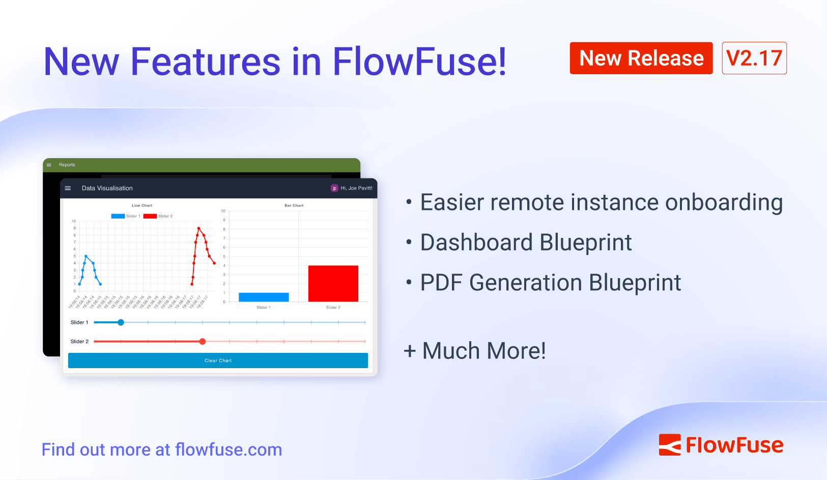 FlowFuse 2.17: Easier remote instance onboarding, Dashboard blueprint, PDF generation, and more