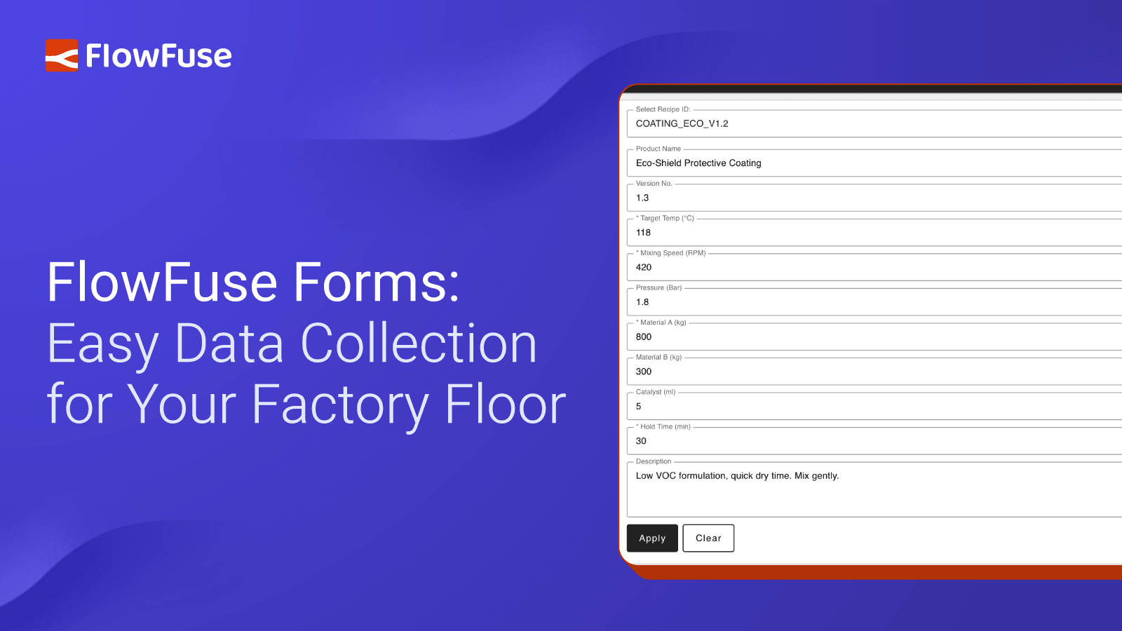 FlowFuse Forms: Easy Data Collection for Your Factory Floor