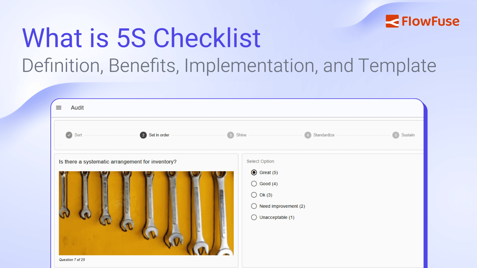 What is 5S Checklist: Definition, Benefits, Implementation, and Template
