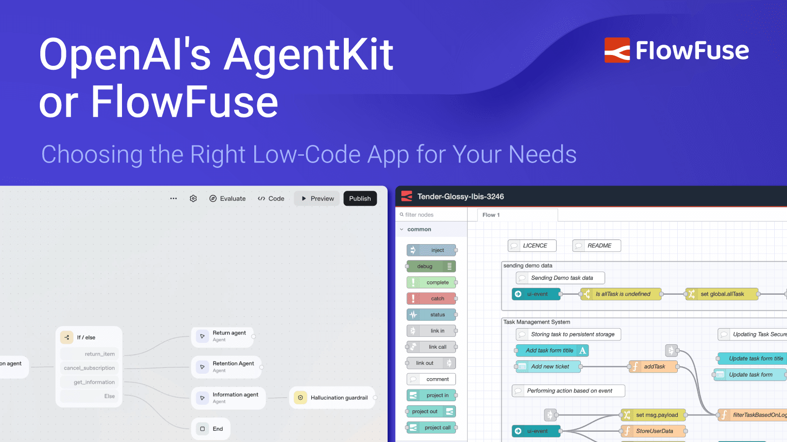 OpenAI's AgentKit or FlowFuse: Choosing the Right Low-Code App for Your Needs