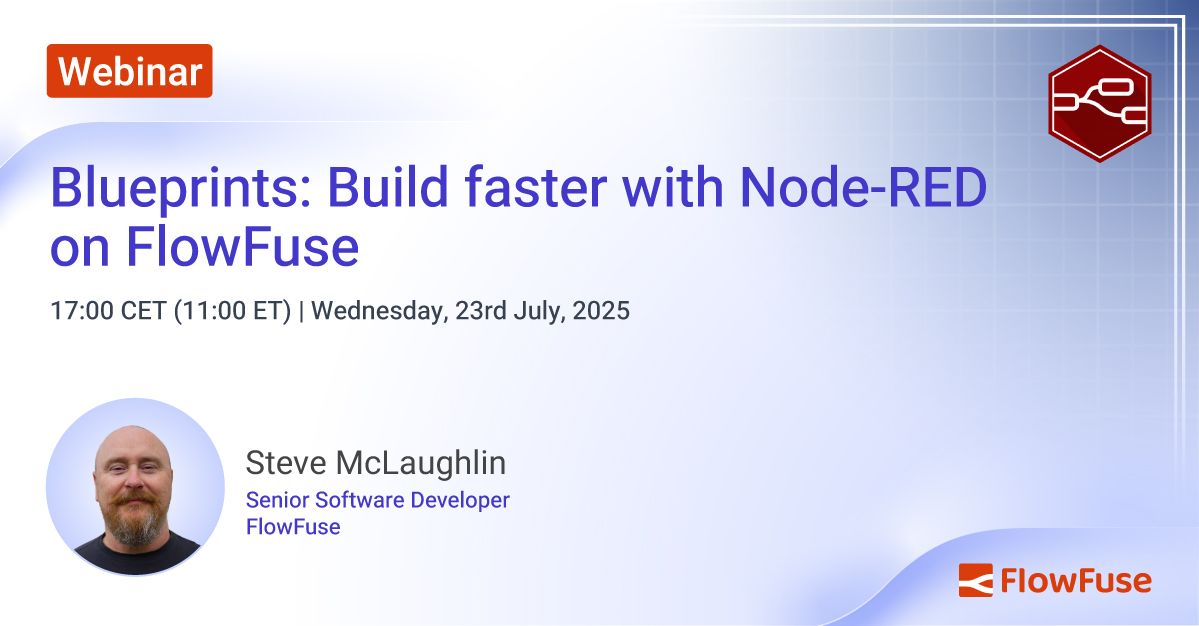 Blueprints: Build faster with Node-RED on FlowFuse