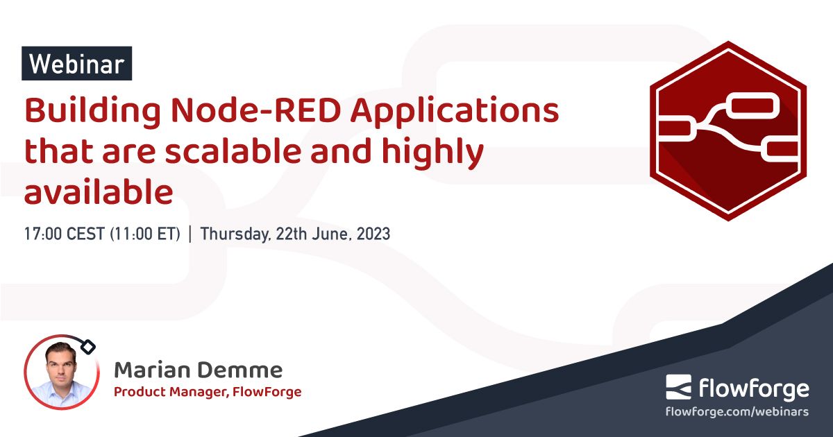 Building Node-RED Applications for Scalability and High Availability