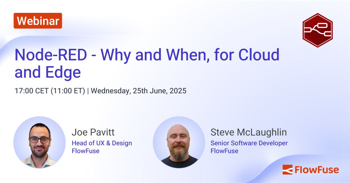 Node-RED - Why and When, for Cloud and Edge