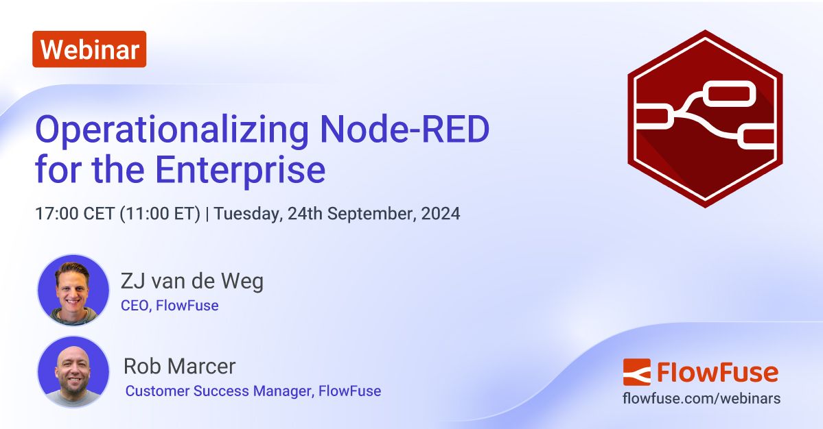 Operationalizing Node-RED for the Enterprise