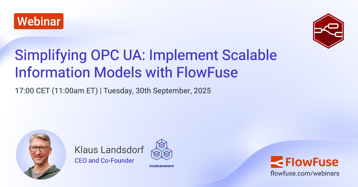 Simplifying OPC UA: Implement Scalable Information Models with FlowFuse 
