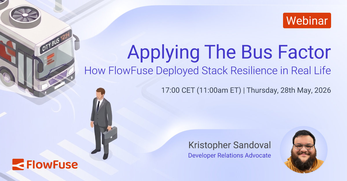 Applying The Bus Factor - How FlowFuse Deployed Stack Resilience in Real Life